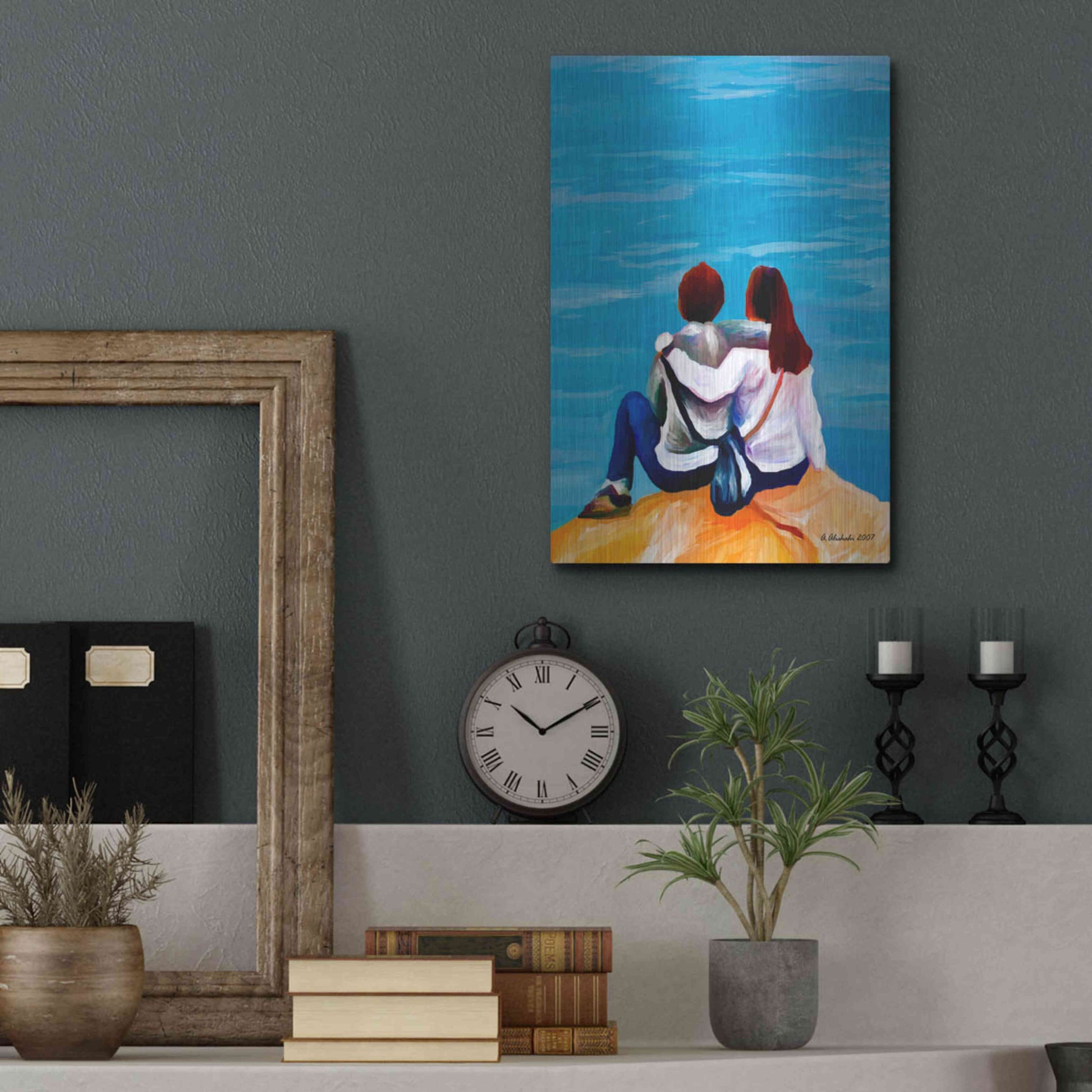 Luxe Metal Art 'A moment to remember' by Ata Alishahi, Metal Wall Art,12x16