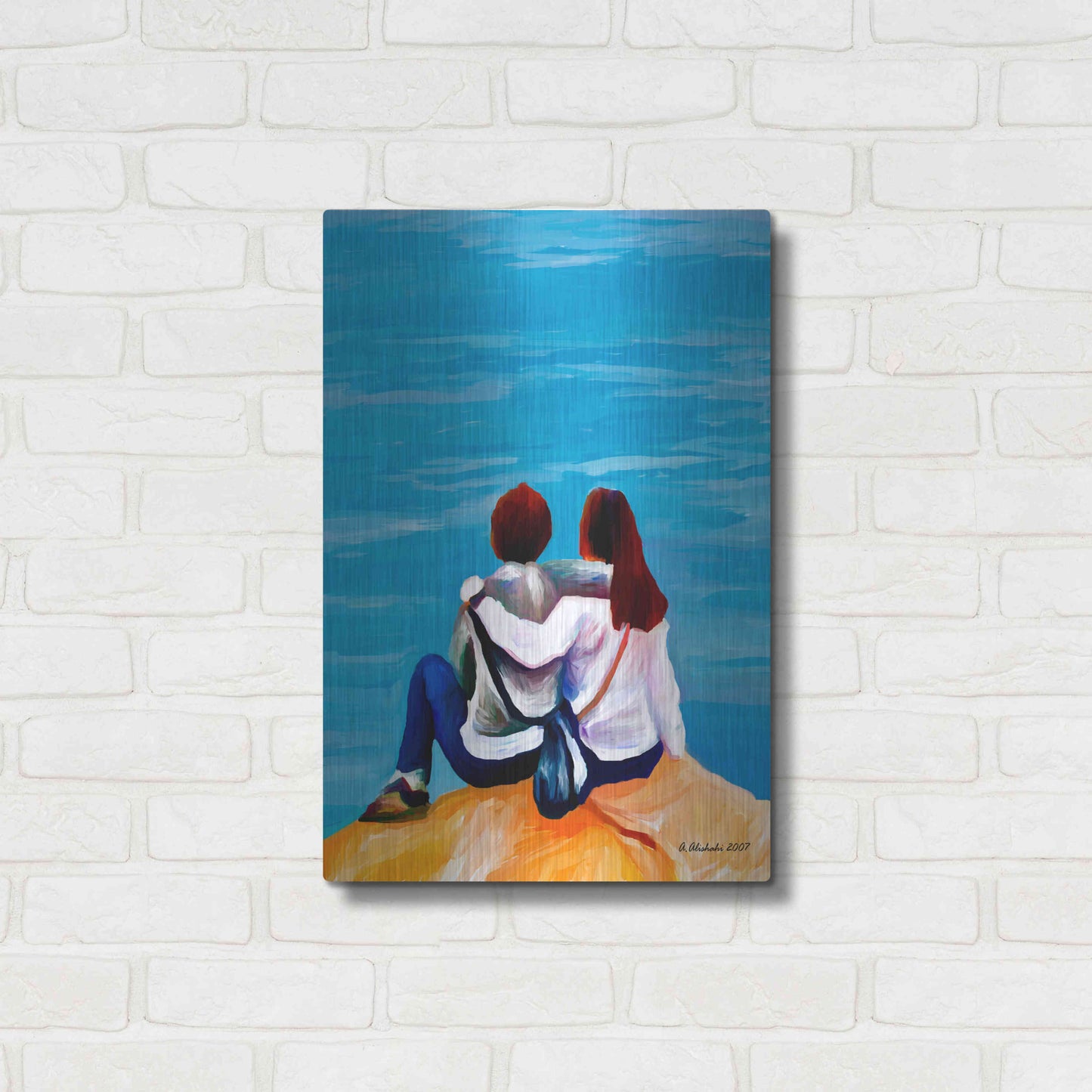 Luxe Metal Art 'A moment to remember' by Ata Alishahi, Metal Wall Art,16x24