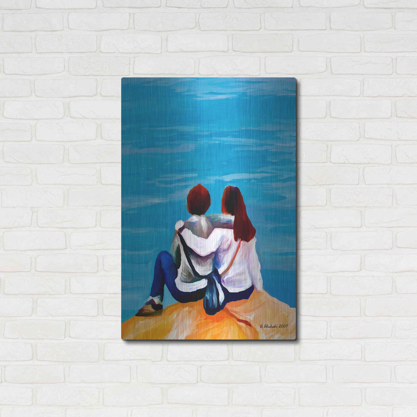 Luxe Metal Art 'A moment to remember' by Ata Alishahi, Metal Wall Art,24x36