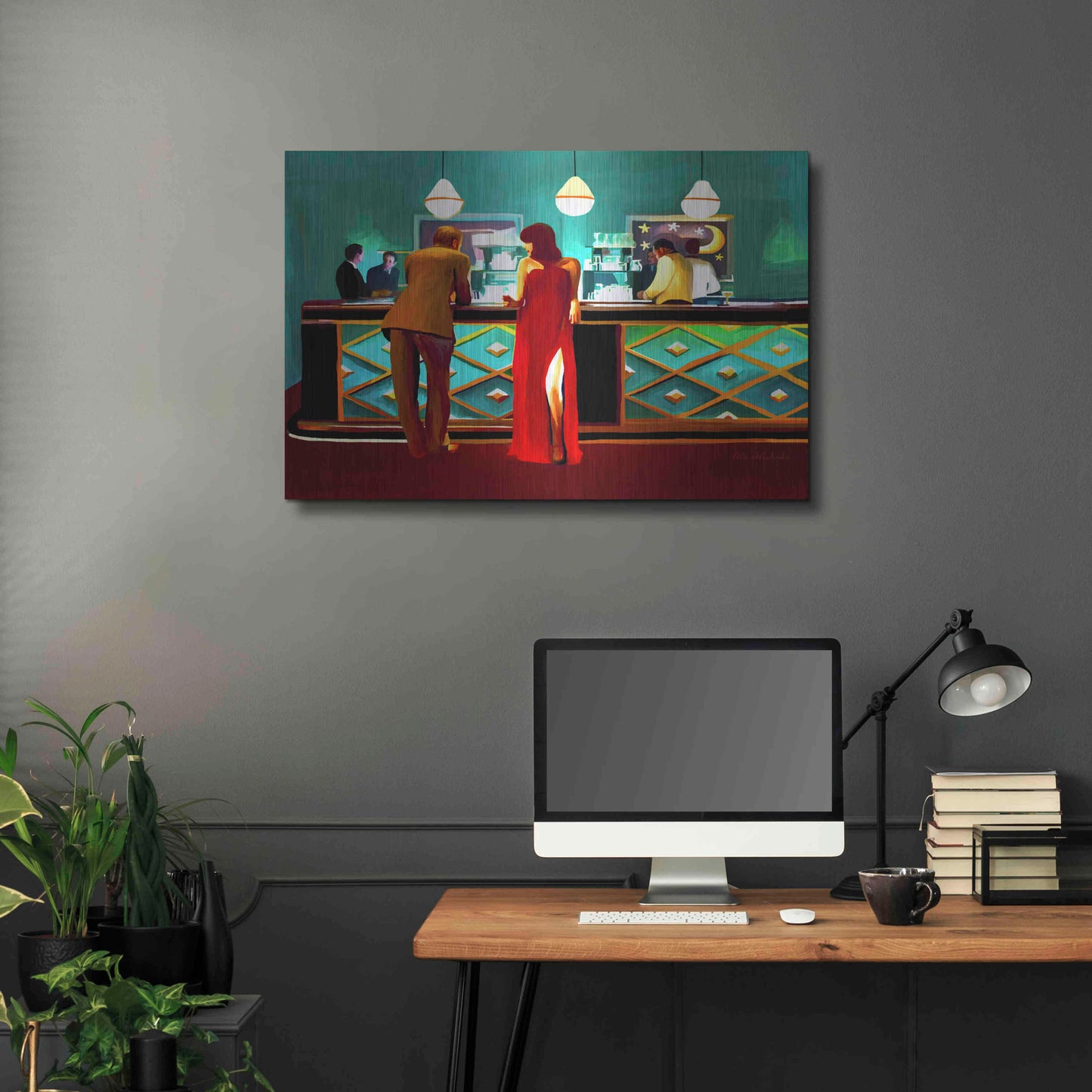 Luxe Metal Art 'Bar' by Ata Alishahi, Metal Wall Art,36x24