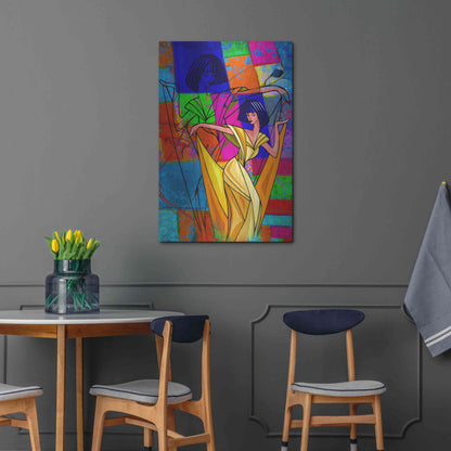 Luxe Metal Art 'Color Dance' by Ata Alishahi, Metal Wall Art,24x36