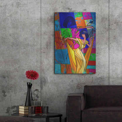Luxe Metal Art 'Color Dance' by Ata Alishahi, Metal Wall Art,24x36