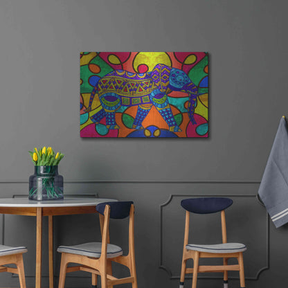 Luxe Metal Art 'Elephant' by Ata Alishahi, Metal Wall Art,36x24