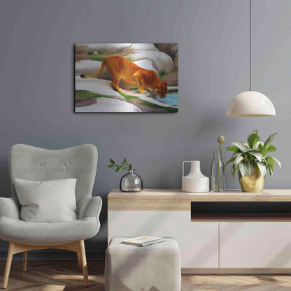 Luxe Metal Art 'Lioness' by Ata Alishahi, Metal Wall Art,24x16