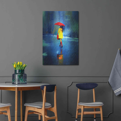 Luxe Metal Art 'Rainy Day' by Ata Alishahi, Metal Wall Art,24x36