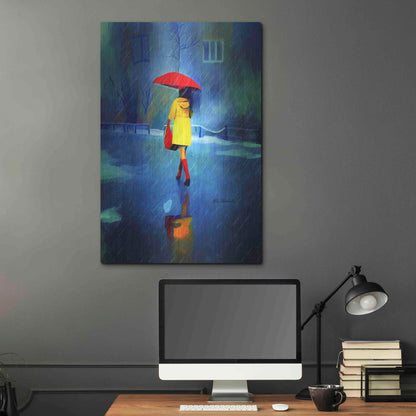 Luxe Metal Art 'Rainy Day' by Ata Alishahi, Metal Wall Art,24x36