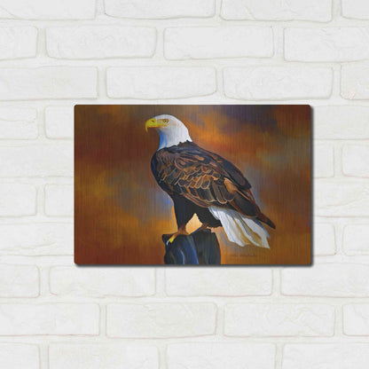 Luxe Metal Art 'The Eagle' by Ata Alishahi, Metal Wall Art,16x12
