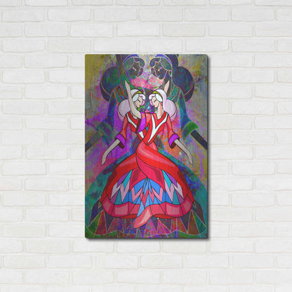 Luxe Metal Art 'Twin Dances' by Ata Alishahi, Metal Wall Art,24x36