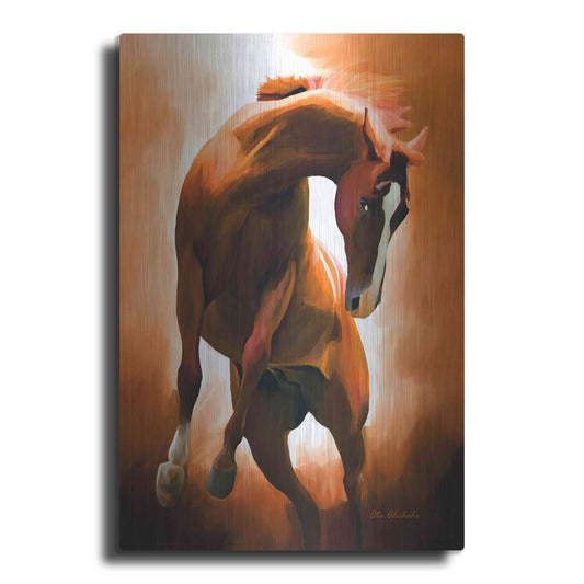 Luxe Metal Art 'Wild Horse' by Ata Alishahi, Metal Wall Art