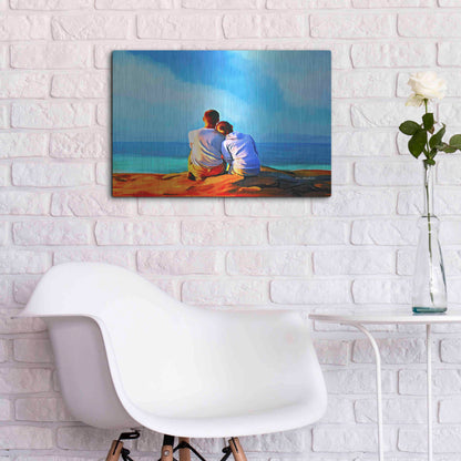 Luxe Metal Art 'A Day With You' by Ata Alishahi, Metal Wall Art,24x16