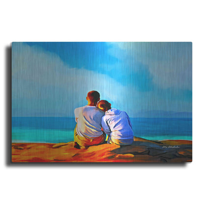 Luxe Metal Art 'A Day With You' by Ata Alishahi, Metal Wall Art