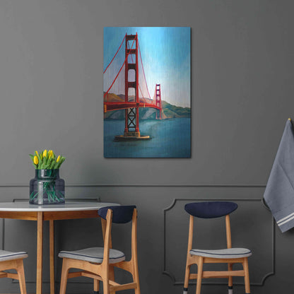 Luxe Metal Art 'Golden Gate Bridge' by Ata Alishahi, Metal Wall Art,24x36