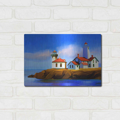 Luxe Metal Art 'Light House' by Ata Alishahi, Metal Wall Art,16x12