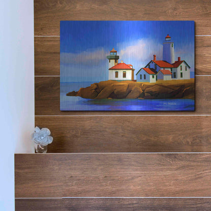 Luxe Metal Art 'Light House' by Ata Alishahi, Metal Wall Art,16x12