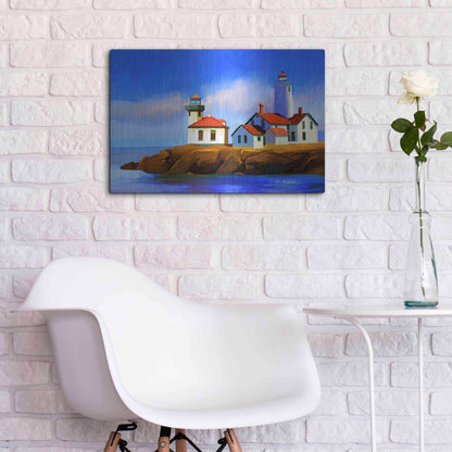 Luxe Metal Art 'Light House' by Ata Alishahi, Metal Wall Art,24x16