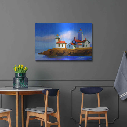 Luxe Metal Art 'Light House' by Ata Alishahi, Metal Wall Art,36x24