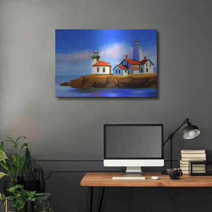 Luxe Metal Art 'Light House' by Ata Alishahi, Metal Wall Art,36x24