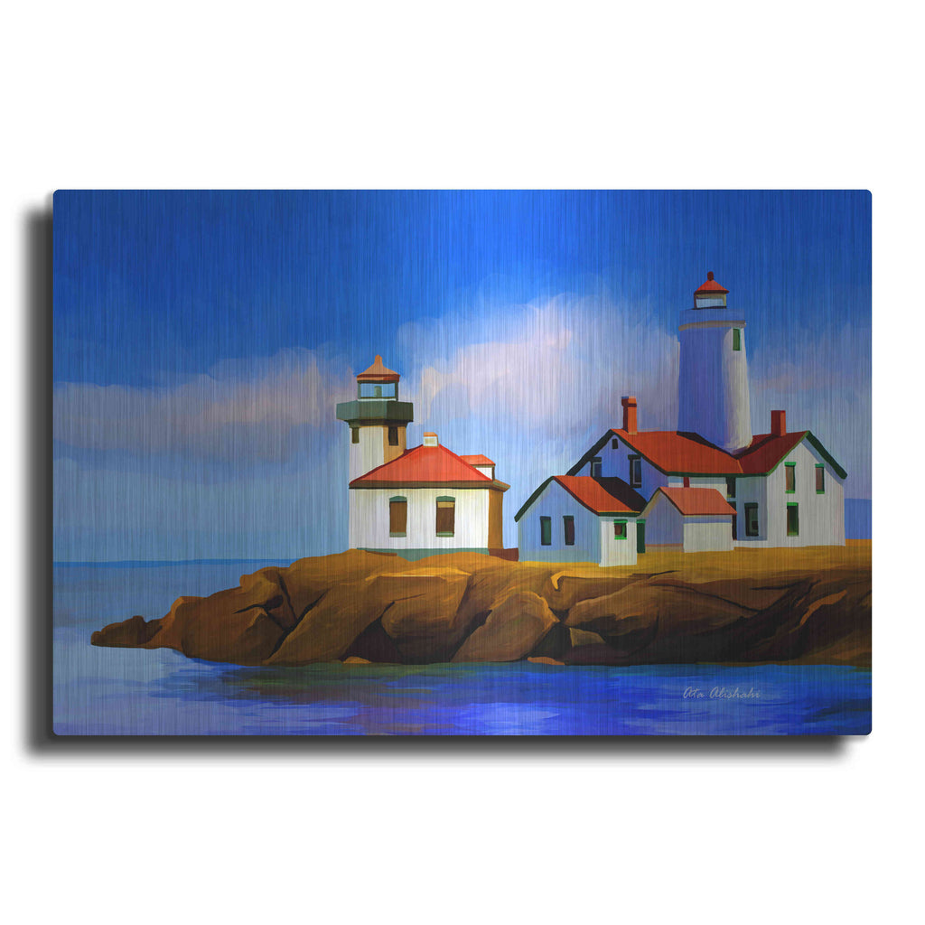 Luxe Metal Art 'Light House' by Ata Alishahi, Metal Wall Art