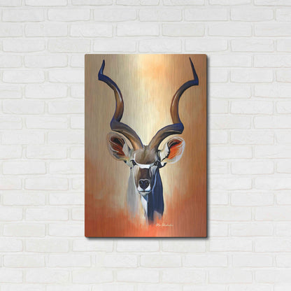 Luxe Metal Art 'Antelope Head' by Ata Alishahi, Metal Wall Art,24x36