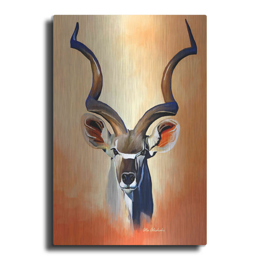 Luxe Metal Art 'Antelope Head' by Ata Alishahi, Metal Wall Art