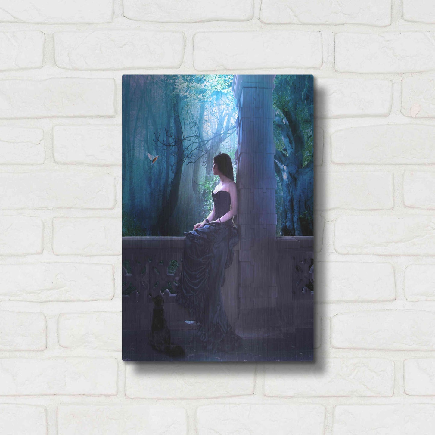 Luxe Metal Art 'Princess Castel' by Ata Alishahi, Metal Wall Art,12x16