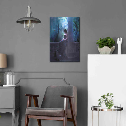 Luxe Metal Art 'Princess Castel' by Ata Alishahi, Metal Wall Art,16x24