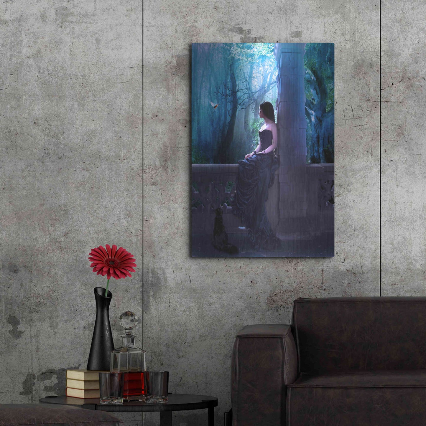 Luxe Metal Art 'Princess Castel' by Ata Alishahi, Metal Wall Art,24x36