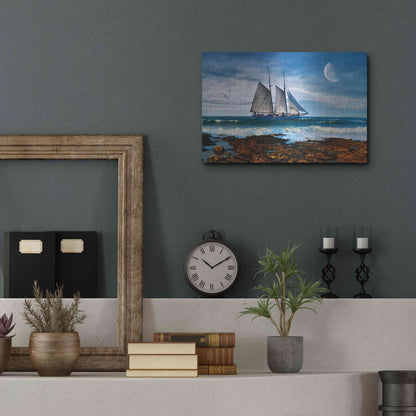 Luxe Metal Art 'Seascape' by Ata Alishahi, Metal Wall Art,16x12