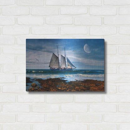 Luxe Metal Art 'Seascape' by Ata Alishahi, Metal Wall Art,24x16