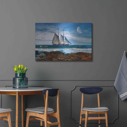 Luxe Metal Art 'Seascape' by Ata Alishahi, Metal Wall Art,36x24