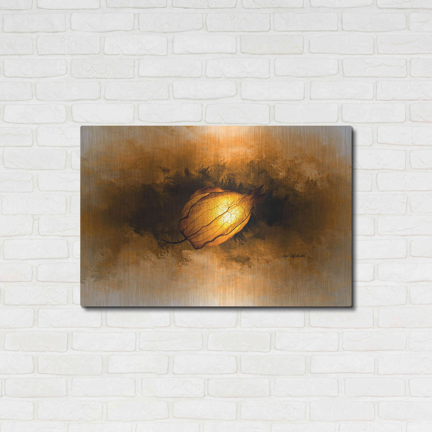 Luxe Metal Art 'Seed' by Ata Alishahi, Metal Wall Art,36x24