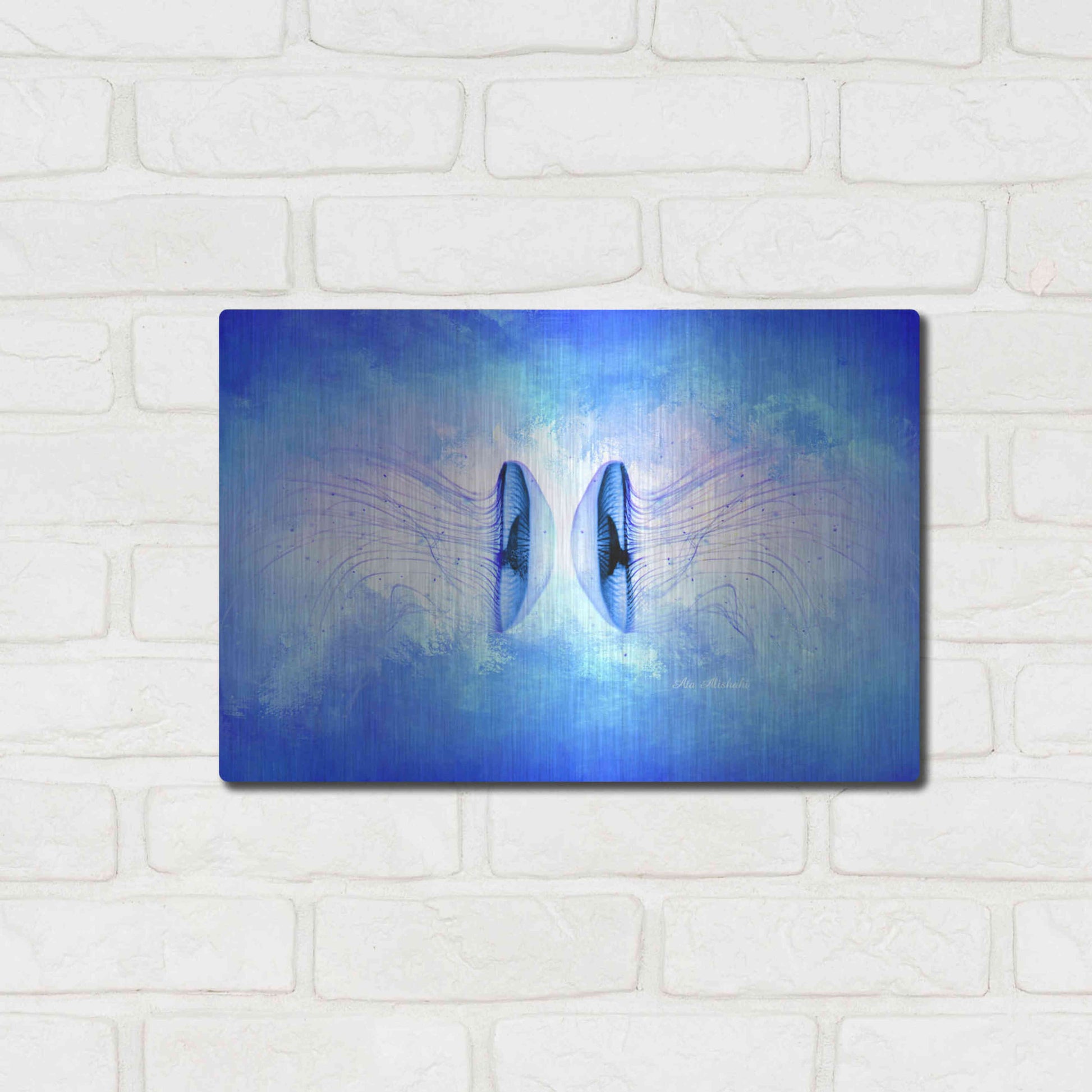 Luxe Metal Art 'Ocean Life' by Ata Alishahi, Metal Wall Art,16x12