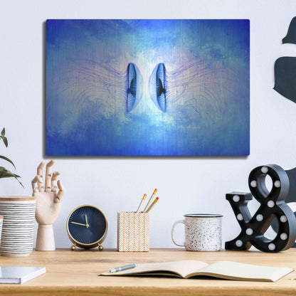 Luxe Metal Art 'Ocean Life' by Ata Alishahi, Metal Wall Art,16x12