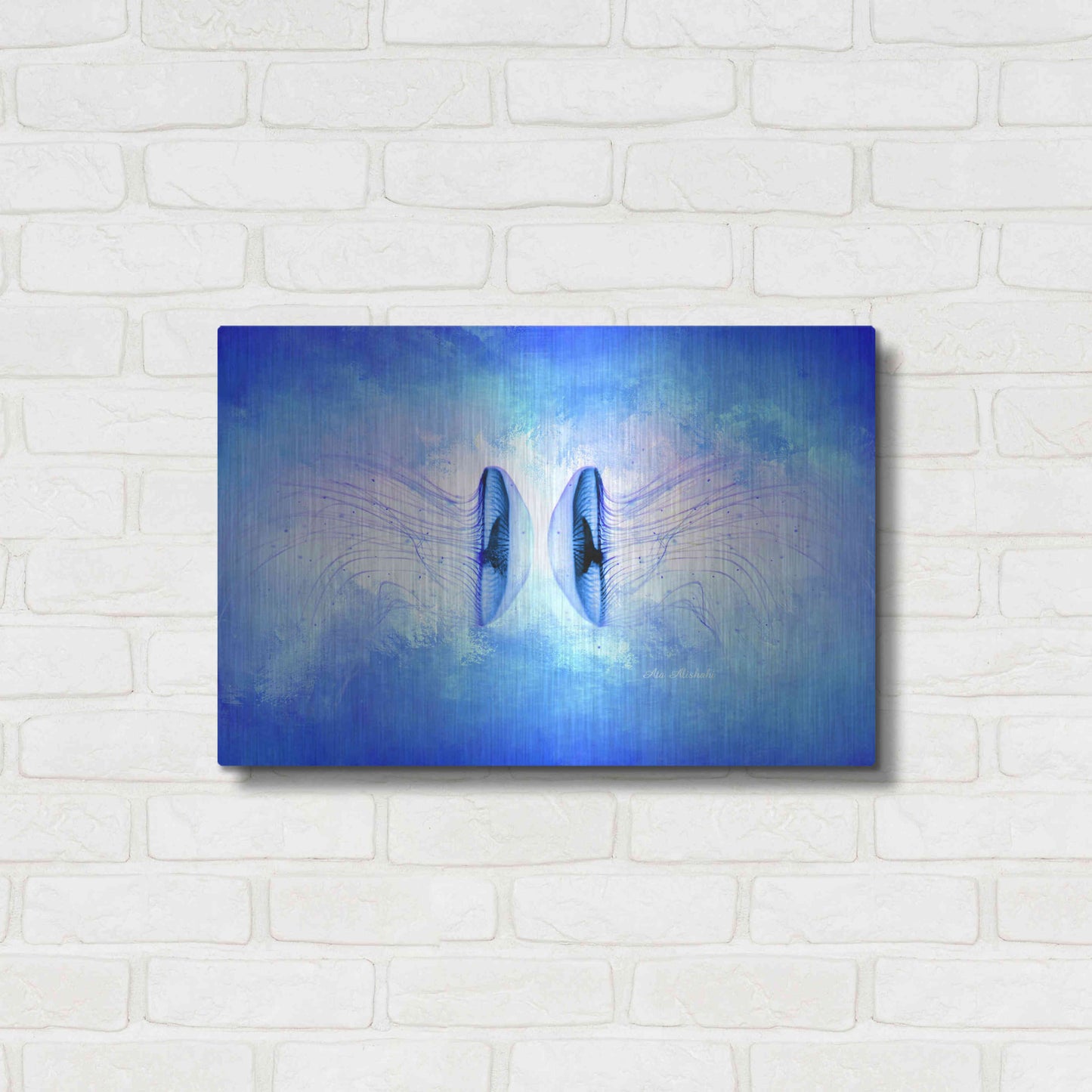 Luxe Metal Art 'Ocean Life' by Ata Alishahi, Metal Wall Art,24x16