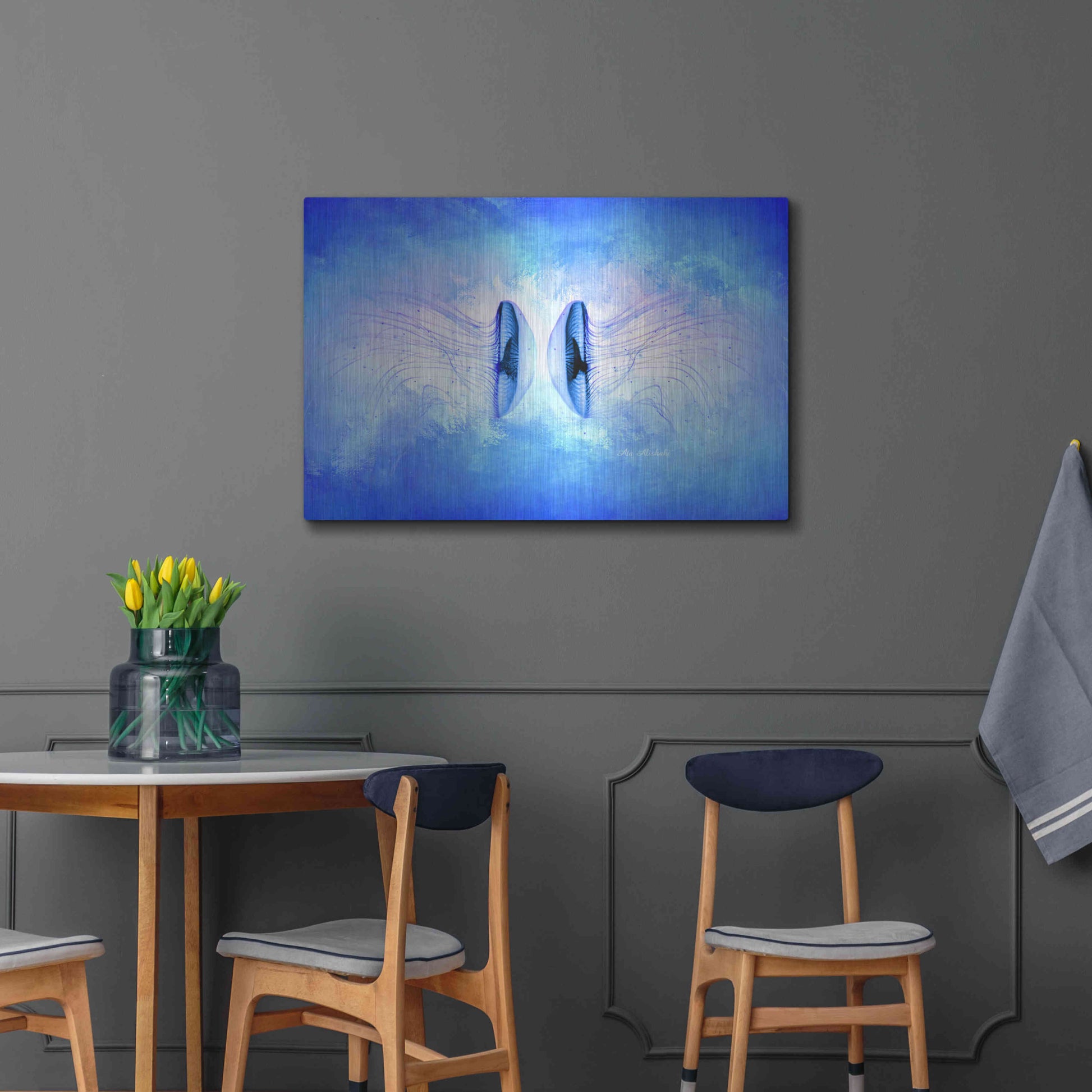 Luxe Metal Art 'Ocean Life' by Ata Alishahi, Metal Wall Art,36x24