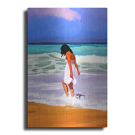 Luxe Metal Art 'Beach Day' by Ata Alishahi, Metal Wall Art