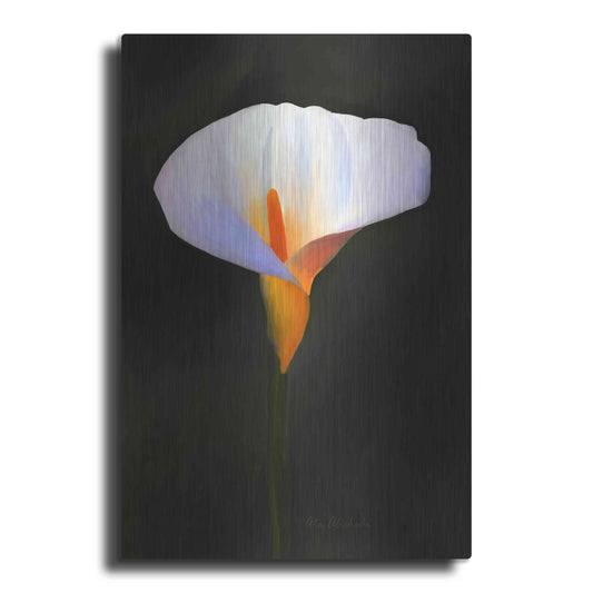 Luxe Metal Art 'Beautiful Flower' by Ata Alishahi, Metal Wall Art