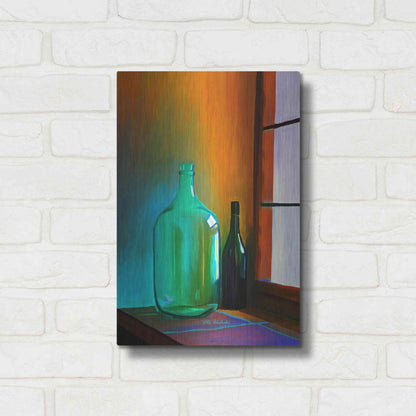 Luxe Metal Art 'Big Bottle' by Ata Alishahi, Metal Wall Art,12x16