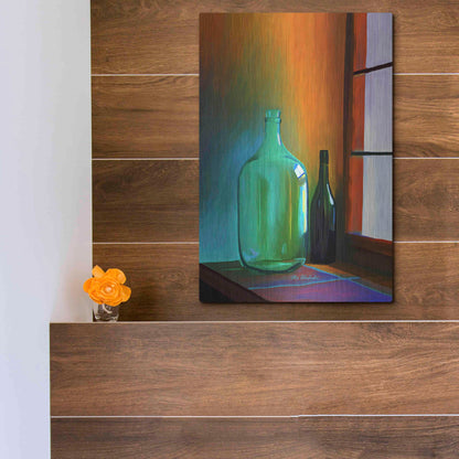 Luxe Metal Art 'Big Bottle' by Ata Alishahi, Metal Wall Art,12x16