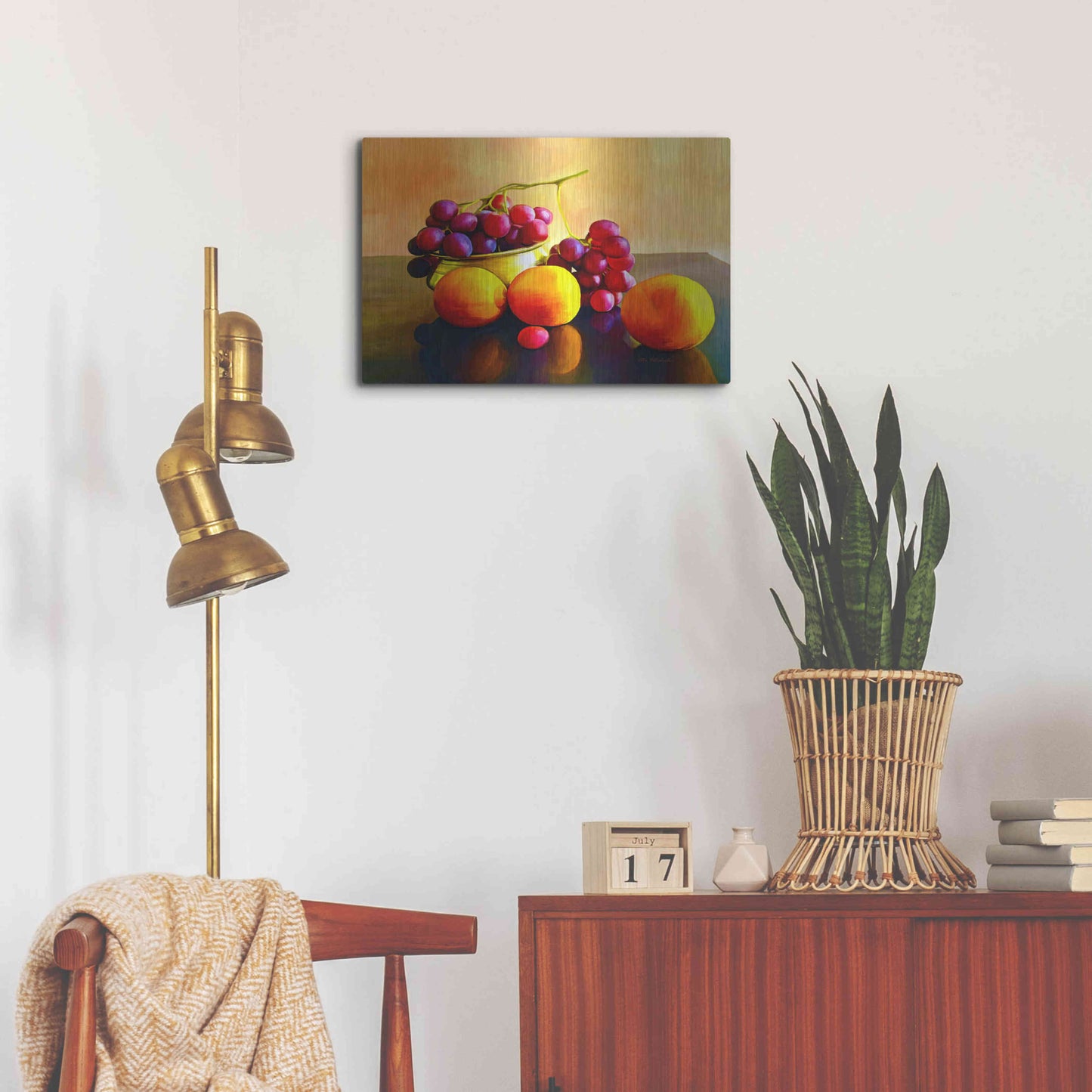 Luxe Metal Art 'Fruits' by Ata Alishahi, Metal Wall Art,24x16