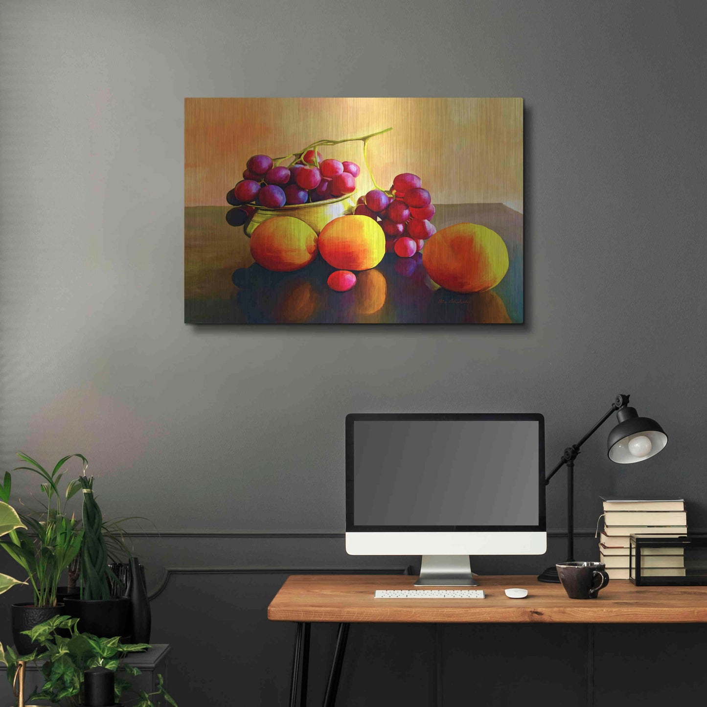 Luxe Metal Art 'Fruits' by Ata Alishahi, Metal Wall Art,36x24