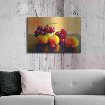 Luxe Metal Art 'Fruits' by Ata Alishahi, Metal Wall Art,36x24