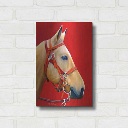 Luxe Metal Art 'Horse Portrait' by Ata Alishahi, Metal Wall Art,12x16