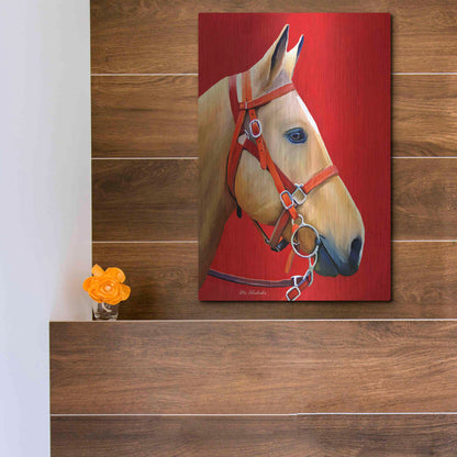 Luxe Metal Art 'Horse Portrait' by Ata Alishahi, Metal Wall Art,12x16