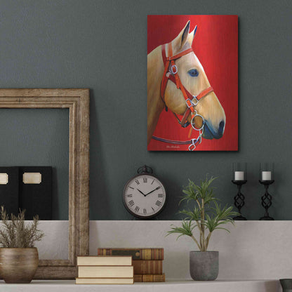 Luxe Metal Art 'Horse Portrait' by Ata Alishahi, Metal Wall Art,12x16