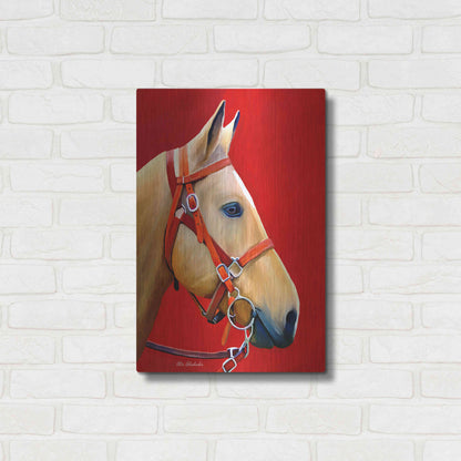 Luxe Metal Art 'Horse Portrait' by Ata Alishahi, Metal Wall Art,16x24