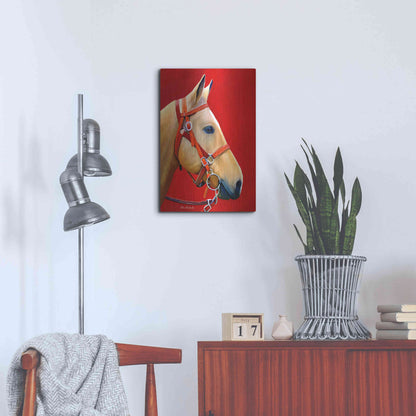 Luxe Metal Art 'Horse Portrait' by Ata Alishahi, Metal Wall Art,16x24