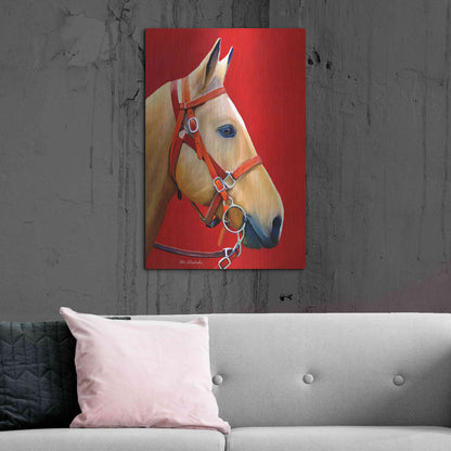 Luxe Metal Art 'Horse Portrait' by Ata Alishahi, Metal Wall Art,24x36