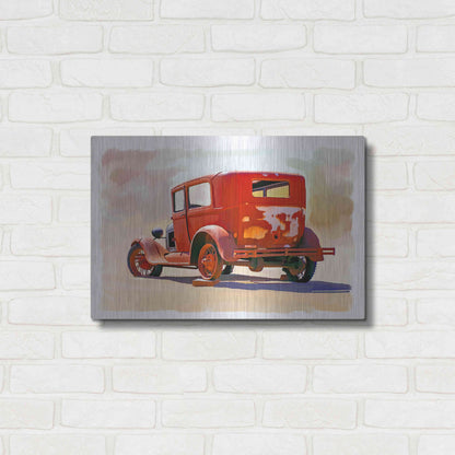 Luxe Metal Art 'Old Car' by Ata Alishahi, Metal Wall Art,24x16