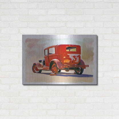 Luxe Metal Art 'Old Car' by Ata Alishahi, Metal Wall Art,36x24